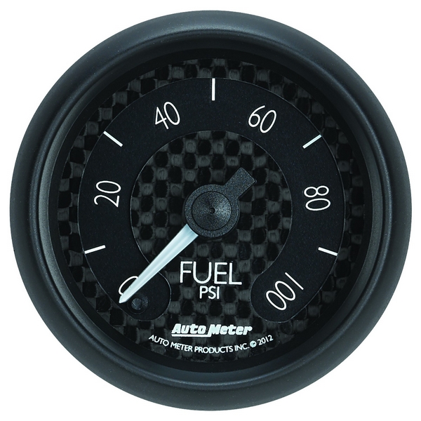 2-1/16" FUEL PRESSURE, 0-100 PSI, GT